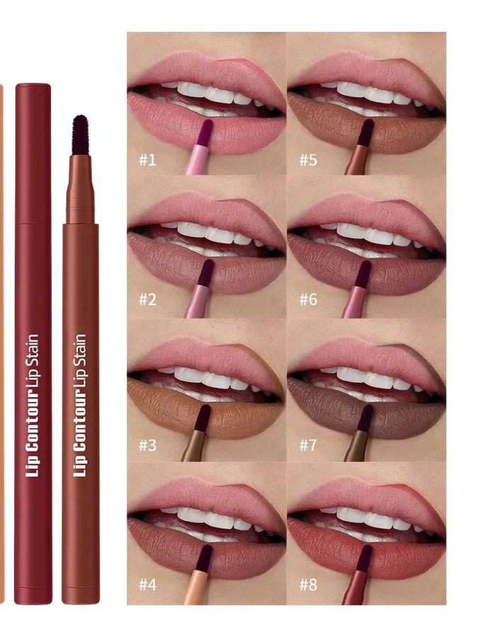ibcccndc 2-in-1 Lippenstift und Liner, 8 Farben - Bild 6