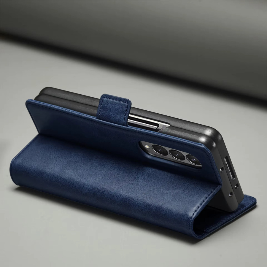 Solt Business-Ledertasche mit Magnet-Flip-Schutz und Kartenfach für Samsung Galaxy Z Fold 7, 6, 5, 4, 3 - Bild 1