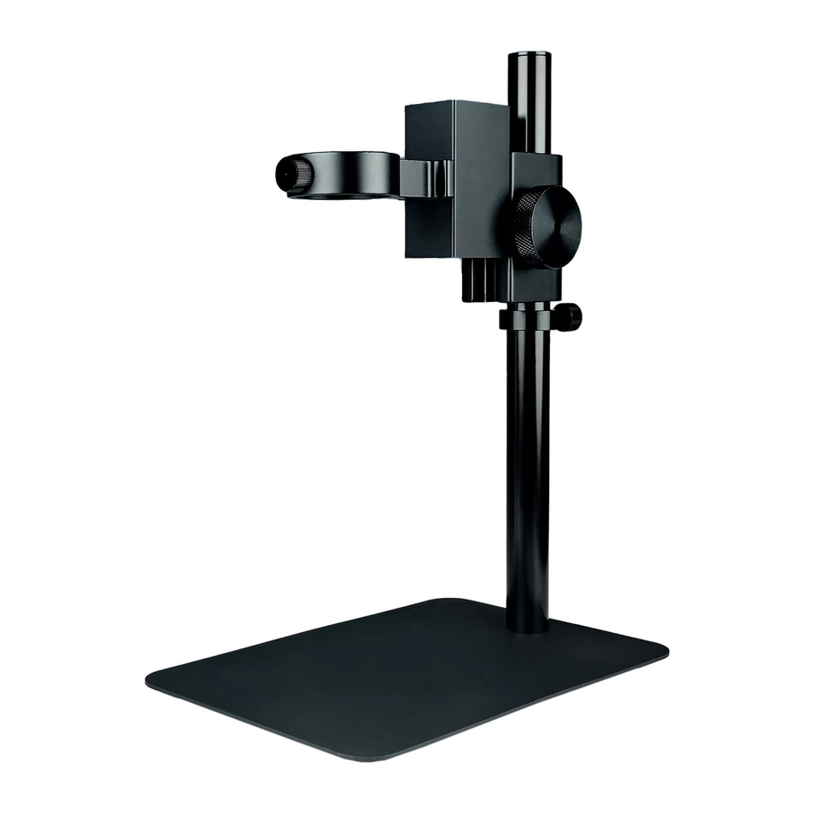 KUAIQU Digitales Mikroskop-Fokusstativ aus Aluminiumlegierung in Schwarz mit verstellbarer Halterung für 42mm Zoomobjektive und Kameras - Bild 3