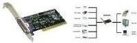 Exsys EX-41010 PCIe zu PCI-X Parallel-Adapter mit IEEE 1284 in Schwarz - Bild 1