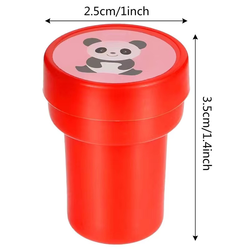 10 Stück Meade Selbsttinte Stempel Set für Kinder mit Smiley-Motiven in Mehrfarbig für Scrapbooking und DIY-Projekte - Bild 3