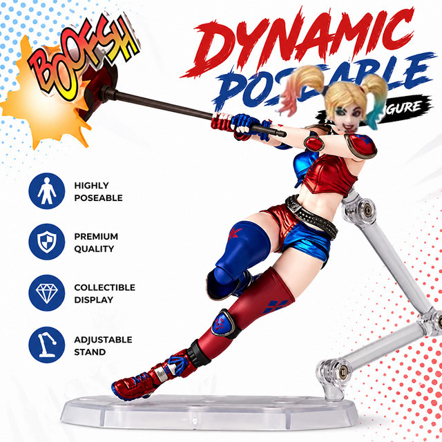 Yamaguchi Harley Quinn Actionfigur, DC, 15cm, Einzelfigur - Bild 1
