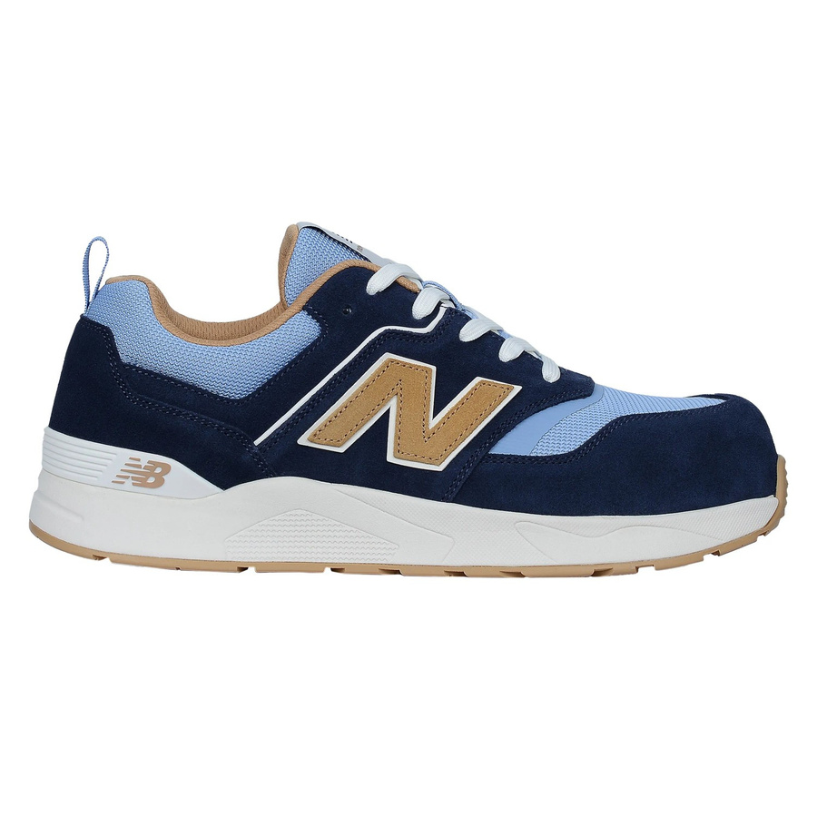 New Balance Sicherheitsschuhe Elite Lite S1 PL in Blau-Coffee aus Leder Gr. 43 S1P nach EN ISO 20345 - Bild 2