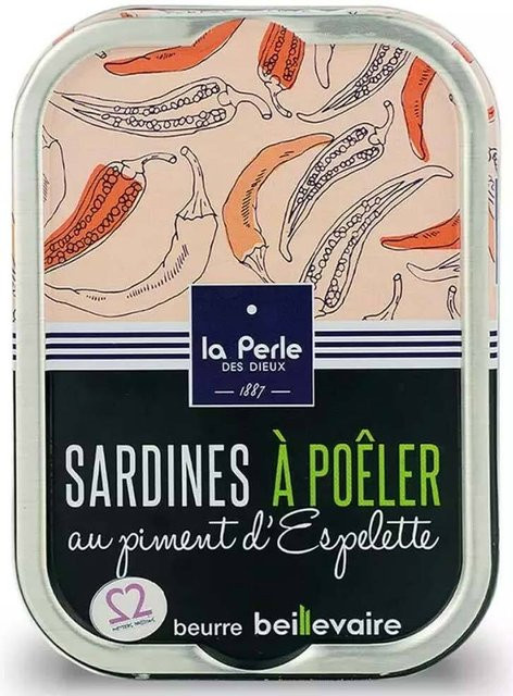 La Perle des Dieux Sardinen zum Braten mit Piment d’Espelette 115 g - Bild 1