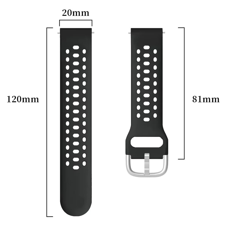 Amazfit Uhrenarmband Silikon, 20mm 22mm, Unisex - Bild 4