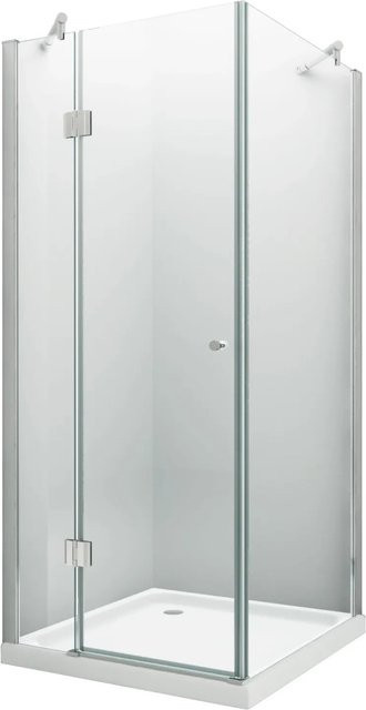 Glasdeals Duschkabine NOVUM Eckdusche aus Glas in Transparent mit Silber, B/T/H: 90 x 90 x 170 cm - Bild 1