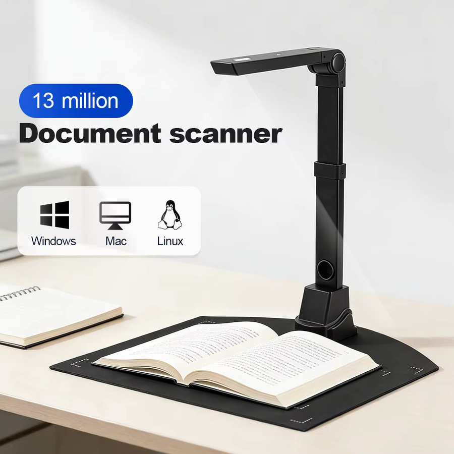 NETUM A3 Dokumentenscanner in Schwarz mit 13 Megapixeln und OCR-Funktion für Mac, Windows und Linux - Bild 2