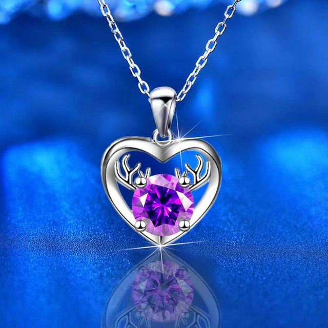 Anhänger 925 Silber, Zirkonia, Damen, blau - Bild 1