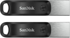 SanDisk iXpand GO USB-C Flash Drive 3.0 Doppelpack, 128 GB, Schwarz - Bild 1