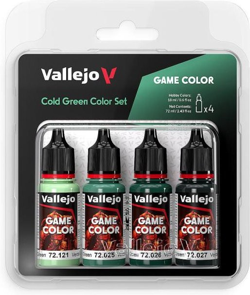 Vallejo Farb-Set Kalt-Grün, 4 x 18 ml - Bild 1