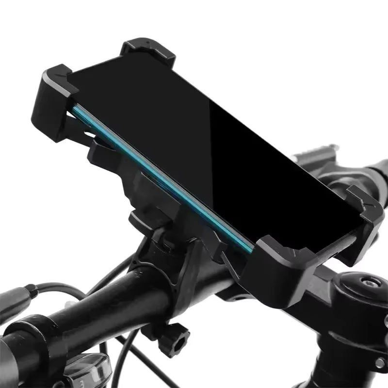 Rutschfeste Motorrad-Handyhalterung in Schwarz mit 360 Grad Drehung für Mountainbike und Motorrad - Bild 3