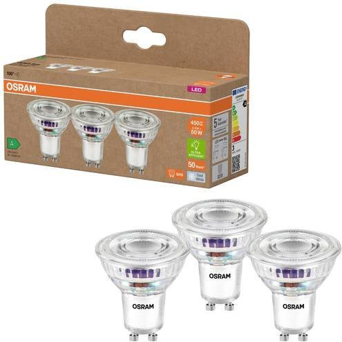 OSRAM HOMELIGHTING LED-Reflektorlampe GU10 Neutralweiß 2.5W (entspricht 50W) 3er Pack Durchmesser: 50 mm, Höhe: 50 mm - Bild 1