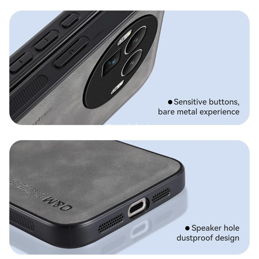 Magnetische Nubuk-Lederhülle für Realme GT 8 Pro Stoßfeste Schutzhülle - Bild 4