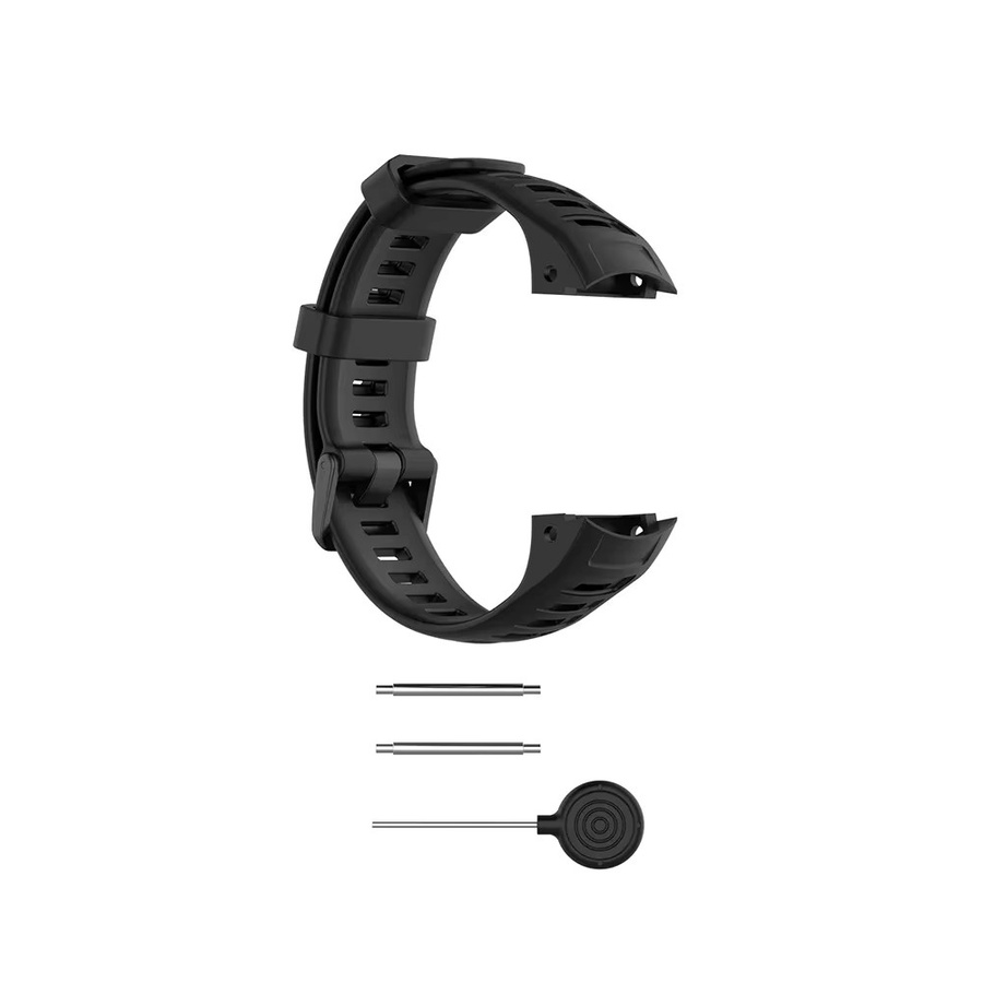 TAMISTER Uhrenarmband Silikon, Schwarz, Unisex - Bild 2