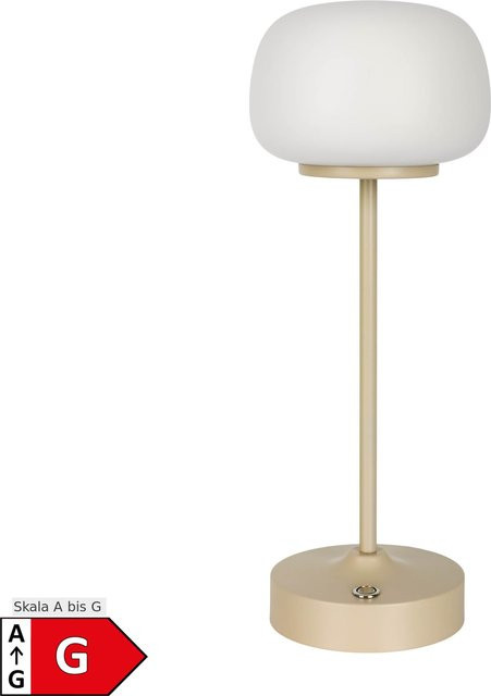 Näve LED Akku-Tischleuchte PINA beige, dimmbar - Bild 1