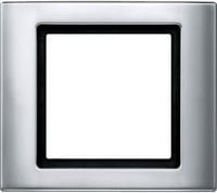 Merten Abdeckung Aquadesign Aluminium Rahmen in Silber mit Schutzart IP44 - Bild 1