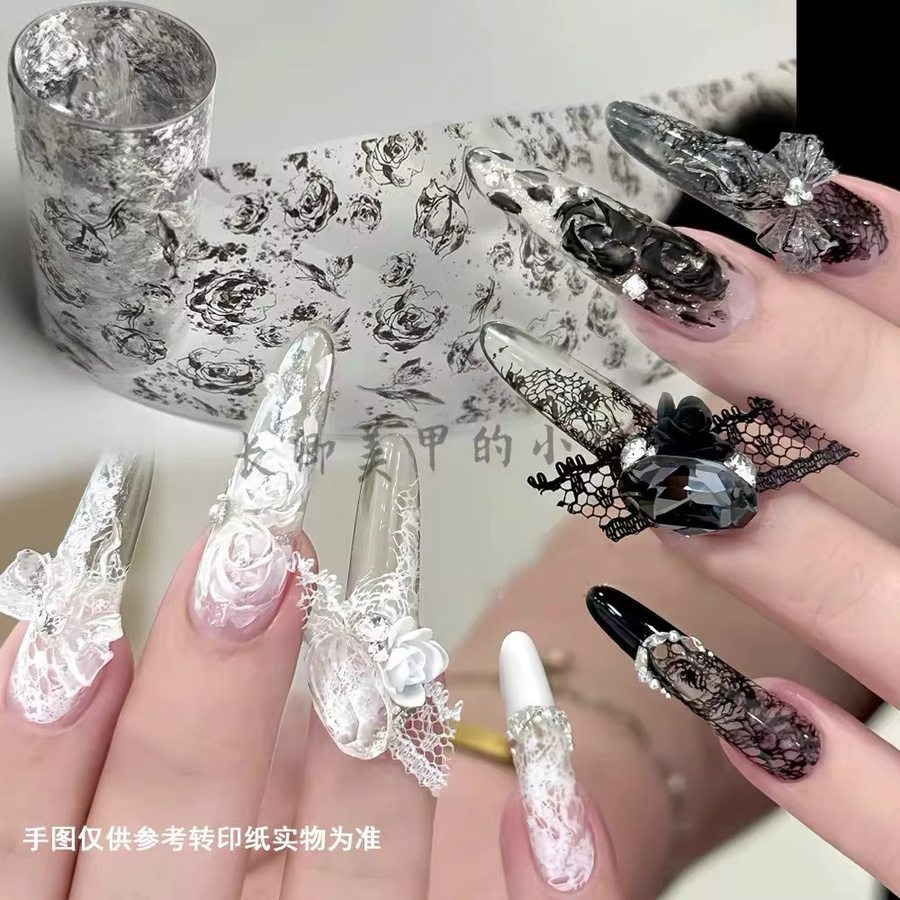Misscheering Nagelfolien schwarz-weiß - Bild 2
