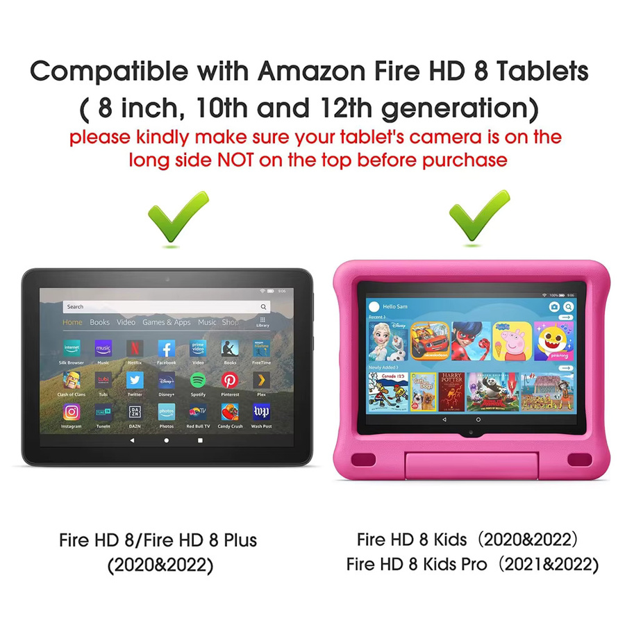 3er-Pack Ropada Glas-Displayschutzfolie für Fire HD 8 Plus Kids Pro (10. und 12. Generation, 2020 und 2022 Release), 8 Zoll Tablet-Schutzfolie, transparent - Bild 3