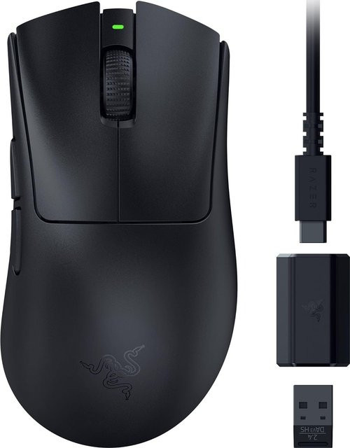 Razer DeathAdder V3 HyperSpeed Gaming-Maus in Schwarz mit optischem Sensor und Bluetooth/USB-C-Verbindung - Bild 1