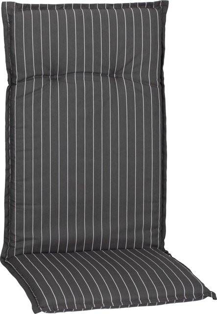 Beo Hochlehner-Saumauflage Burgos Streifen in Grau und Weiß, B/H: 50 x 118 cm - Bild 1