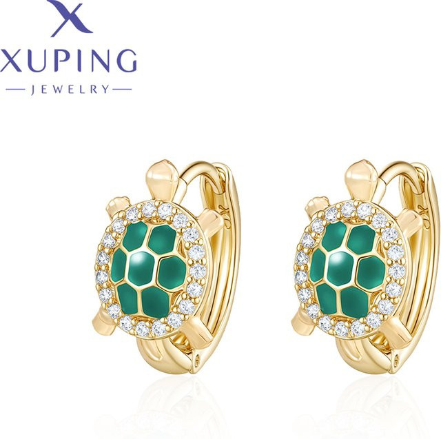 Xuping Jewelry Tier-Ohrringe, Gold, Zirkonia, Damen - Bild 1