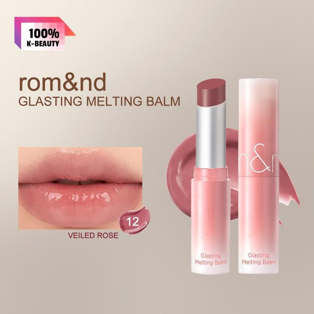 rom&nd Glasting Melting Balm Lippenbalsam, Veiled Rose, Glänzend - Bild 1