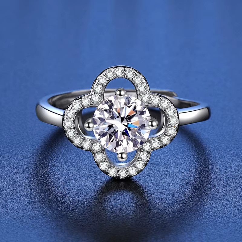 JoyceJelly Ehering, 925 Silber, Moissanit, Damen - Bild 2