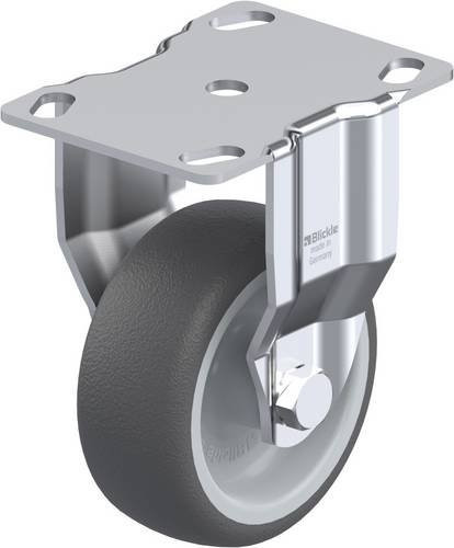 Blickle Bockrolle BKPA-PATH 80G in Grau/Silber mit 80 mm Rad-Durchmesser und 120 kg Tragfähigkeit - Bild 1