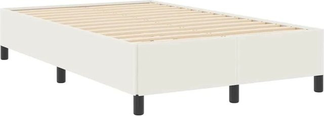 vidaXL Bettgestell in Creme mit Cordstoff und Holzwerkstoff, Breite: 120 cm, Tiefe: 190 cm - Bild 1
