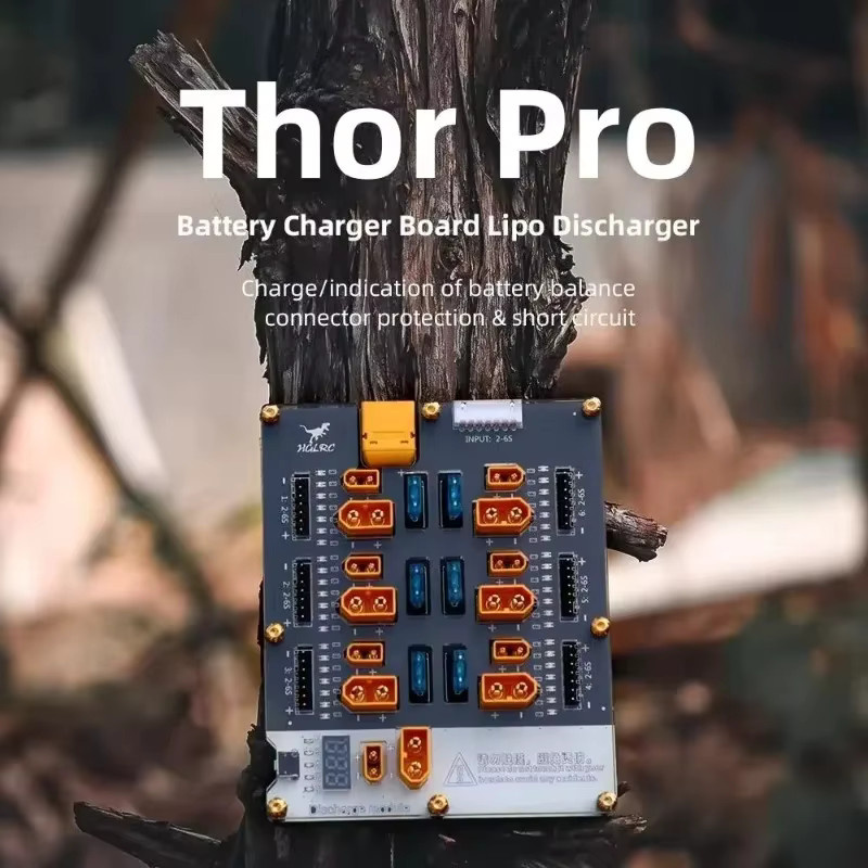 HGLRC Thor 6 Pro 40A Lipo Balance Board mit XT60 und XT30 Anschlüssen für 2-6S Entladung kompatibel mit ISDT HOTA IMAX B6 D6 Pro P6 Q6 Nano - Bild 3