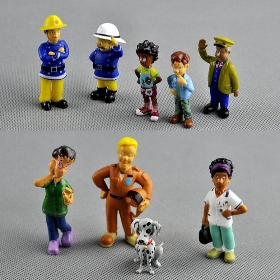 Yiran toy 1 Feurwehrmann Sam Feuerwehrfigur Modell PVC 12-teiliges Set - Bild 2