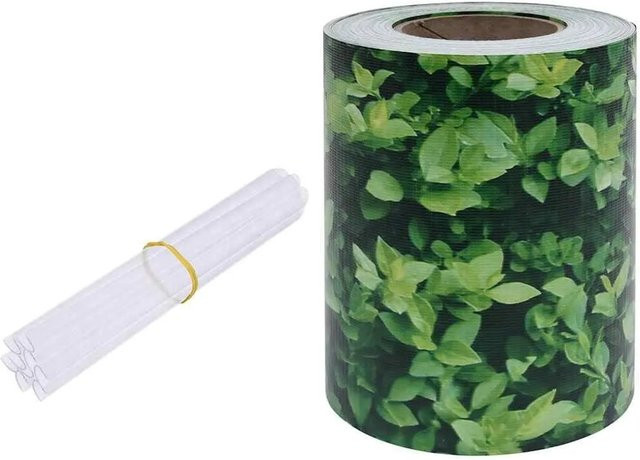 vidaXL Garten-Sichtschutzstreifen aus PVC in Grün, Höhe: 70 cm, Breite: 0,19 m - Bild 1