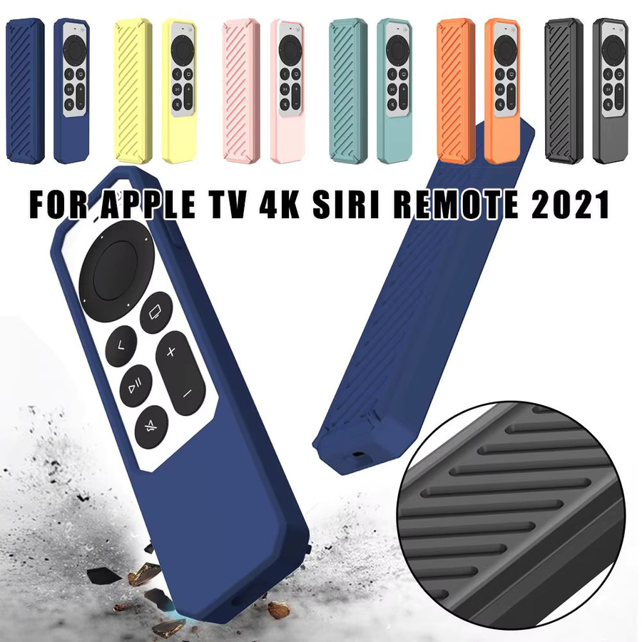 Silikon-Schutzhülle für Apple TV 4K Siri Remote 2025 in Pink, rutschfest und stoßfest - Bild 2