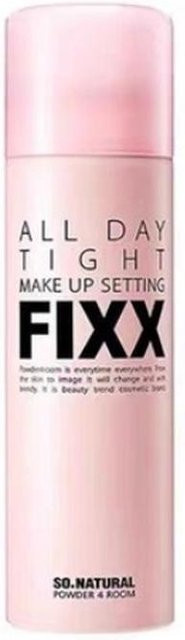 SO.NATURAL All Day Tight Make Up Setting Fixx Spray, 120 ml, White - Bild 1