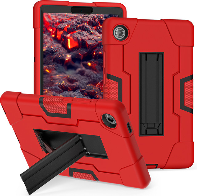 Robuste Rüstungs-Tablet-Hülle für Lenovo Tab One 8,7 Zoll K9 TB305FU TB305XU 2025 mit Ständer und Stoßschutz in Blau oder Rot - Bild 1