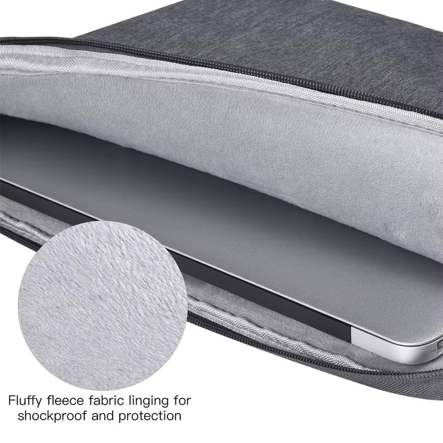 Apple Laptop-Schutzhülle als Handtasche für MacBook Air 13 und 15 sowie MacBook Pro 14 und 16 in Grau - Bild 2