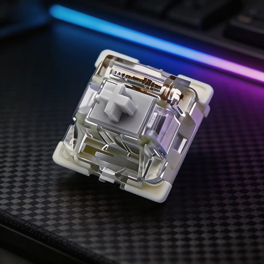 110 Stück Outemu mechanische Tastaturschalter, 3-polig, Blue Switch, RGB-LED kompatibel, SMD für Gaming-Tastaturen - Bild 3