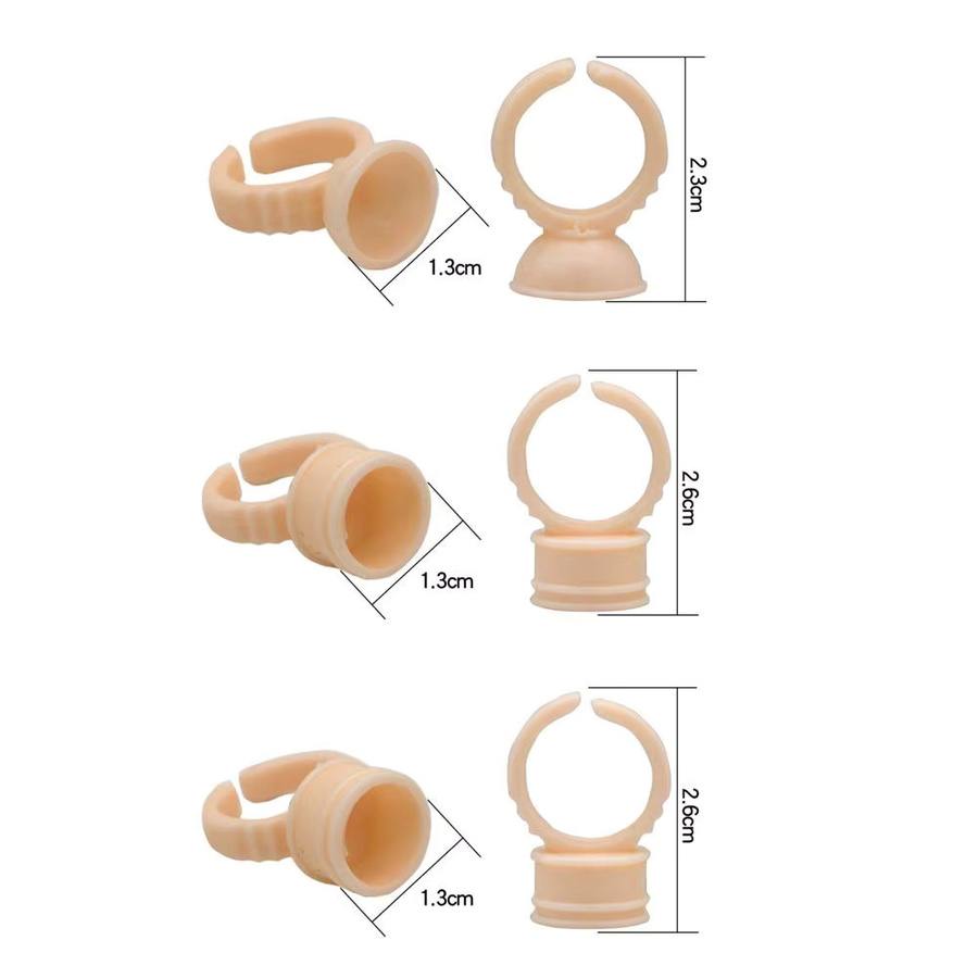 KVM Ring-Tattoo-Tintenbehälter, 100 Stück, Silikon, Einweg - Bild 3