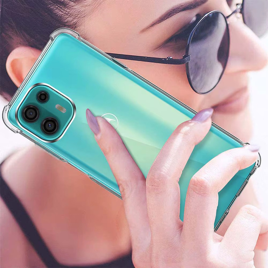 Stoßfeste transparente Schutzhülle für Motorola MOTO Edge 30 40 50 60 Fusion Pro Ultra Neo - Bild 5