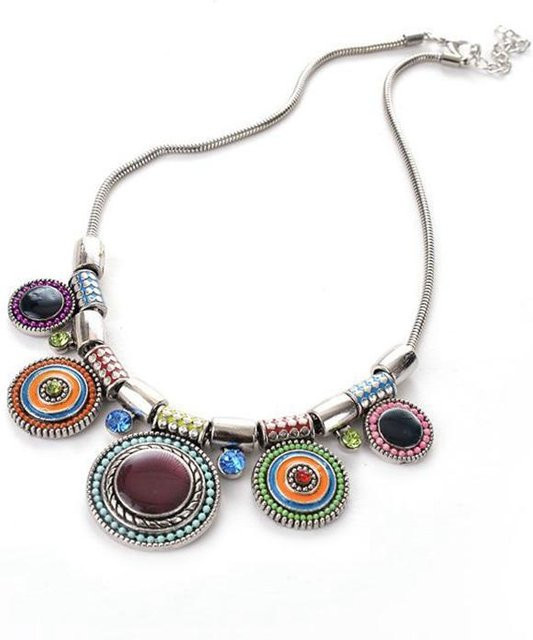 Choker Halskette, Anhänger, Grau, Damen - Bild 1