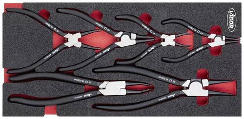 Vigour Zangen-Set V4999N, 6-teilig, rot - Bild 1