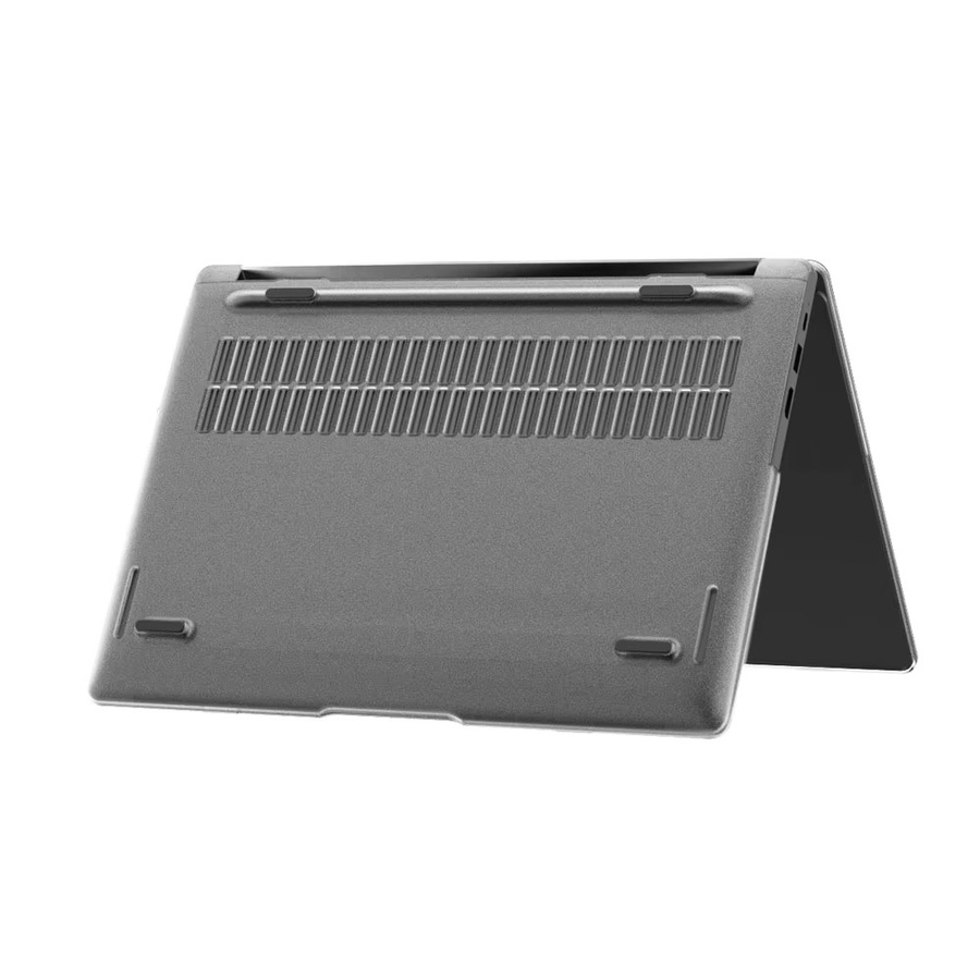 Stoßfeste Kristallsand-Schutzhülle für Honor MagicBook X14 X16 in Transparent oder Grau - Bild 2