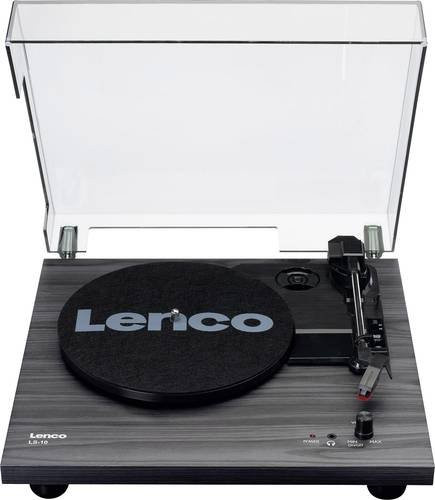 Lenco LS-10BK Plattenspieler mit Riemenantrieb und integrierten Lautsprechern in Schwarz - Bild 2