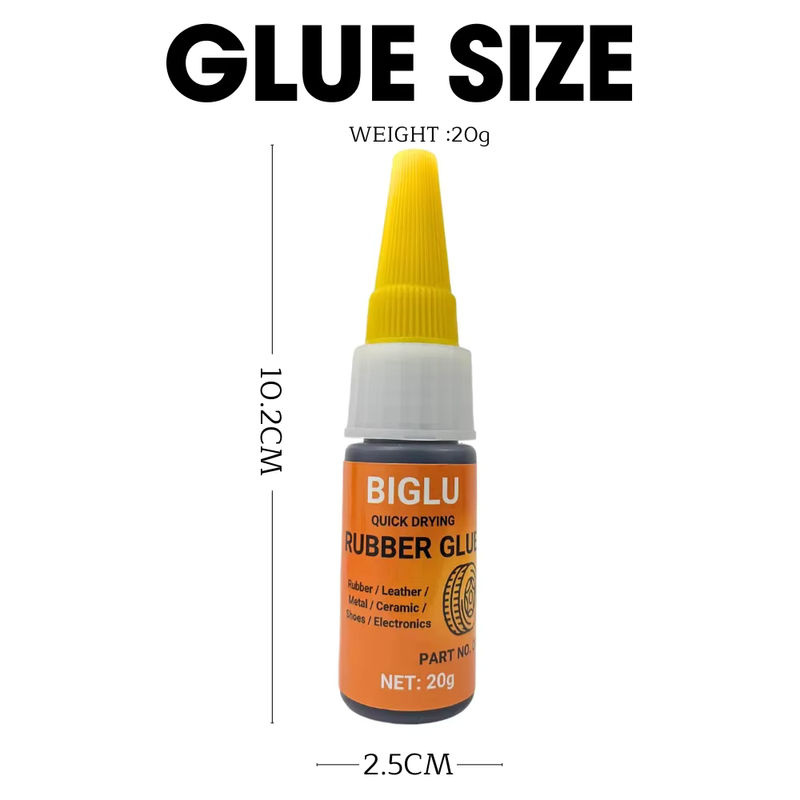 BIGLU Sofort-Reifenreparatur Kleber in Schwarz, 20 g flüssiger Gummi-Kleber für schnelle Reparaturen - Bild 4