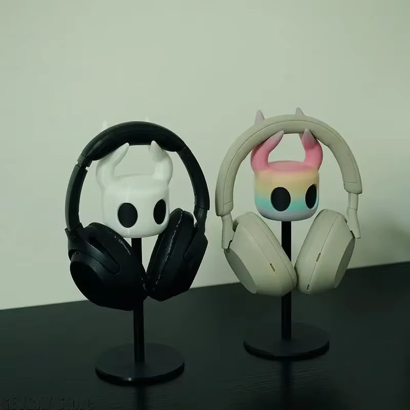 GEVBAY Hollow Knight Kopfhörerhalter und Controller Halterung aus Kunststoff in Weiß als Desktop Ornament für dein Esport Zimmer - Bild 1