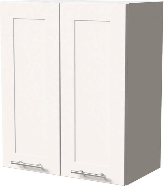 Feldmann-Wohnen Hängeschrank Oslo Weiß Matt mit Soft-Close-Türen und Regalböden, B/T/H: 60 x 32,5 x 72 cm - Bild 1