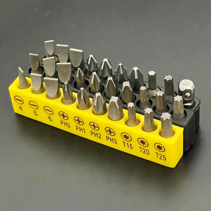 Binoax 10er Set Kreuzschraubendreher Bits mit 60 mm Verlängerungsstange in Schwarz für Elektrowerkzeuge und Holzbearbeitung - Bild 3