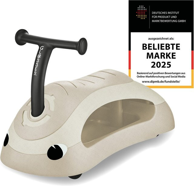 Globber Walk n' Roll 2in1 ECO Lauflernwagen Schiebeauto Rutschauto kokos weiß - Bild 2