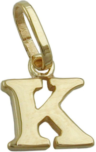 Paolo Renzo Buchstabenanhänger, 375 Gelbgold, 8x6,5mm, Unisex - Bild 1