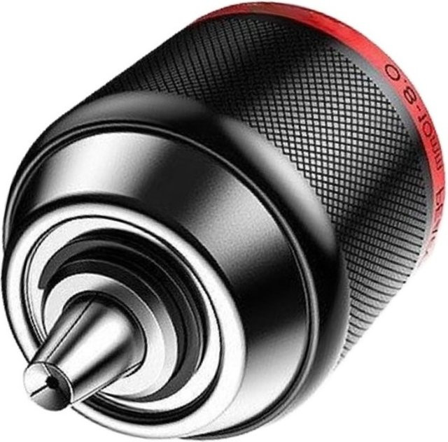 VIBRATITE Schlüsselloses Metallbohrfutter mit selbstsicherndem Mechanismus, Spannbereich 0-10 mm, 3/8 24UNF Gewinde für elektrische Bohrmaschinen - Bild 1